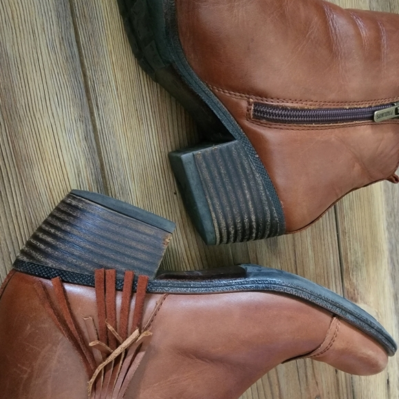 Pikolinos Baqueira Western Ankle Cowboy Boots Womens 38 7.5 - 8 Brown - Picture 9 of 15